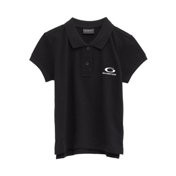 Balenciaga Women's Logo-Embroidered Polo Shirt